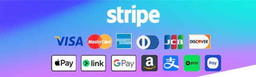 STRIPE (クレジットカード、Amazon・Google・Apple Pay、Link など)