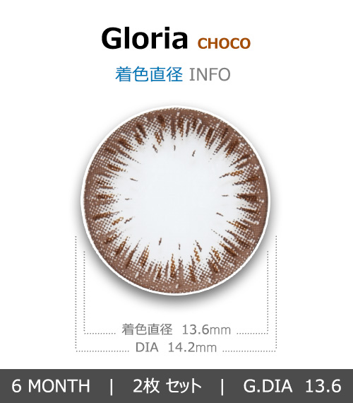 【6ヶ月/乱視用】 グロリア チョコ4