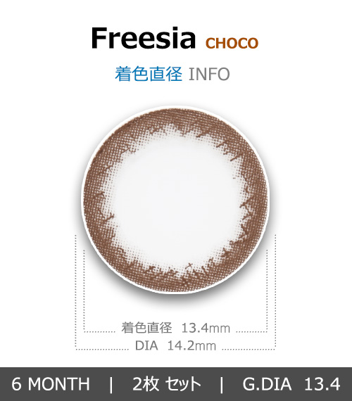 【6ヶ月/乱視用】 フリージア チョコ4