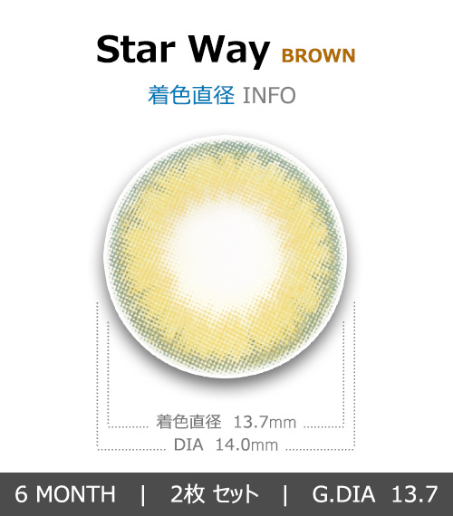 【6ヶ月/乱視用】 スターウェイ ブラウン4