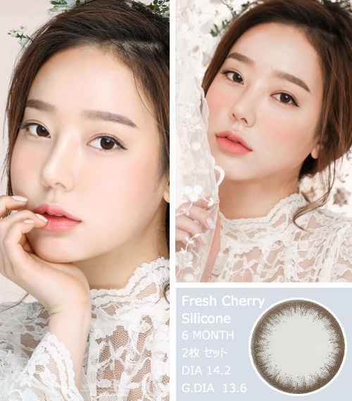 【6ヶ月/乱視用】 フレッシュ チェリー シリコン チョコ3