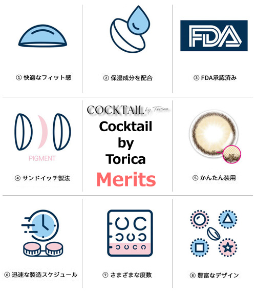 【2週間/乱視用】 トリカ ラグーン チョコ ブラウン (1箱2枚)7