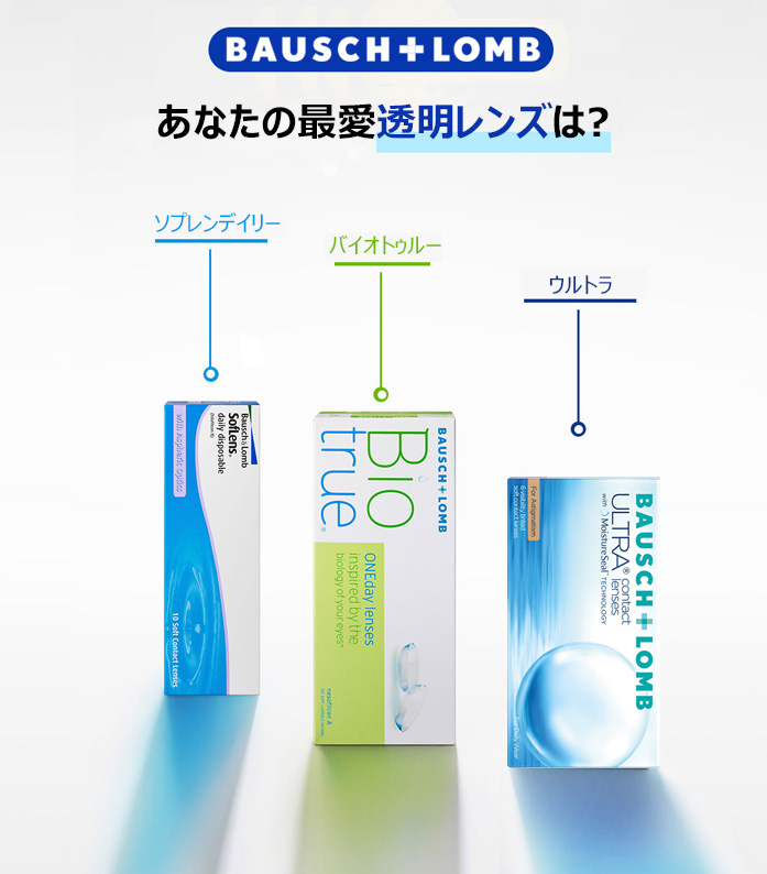 【ワンデー/乱視用】 ボシュロム バイオトゥルー 透明 (1箱30枚)5