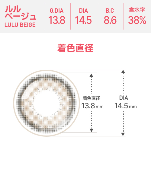 【期間選択/乱視用】 プライム・ルル ベージュ4